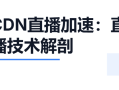 CDN直播加速：直播技术解剖，华为云CDN实战